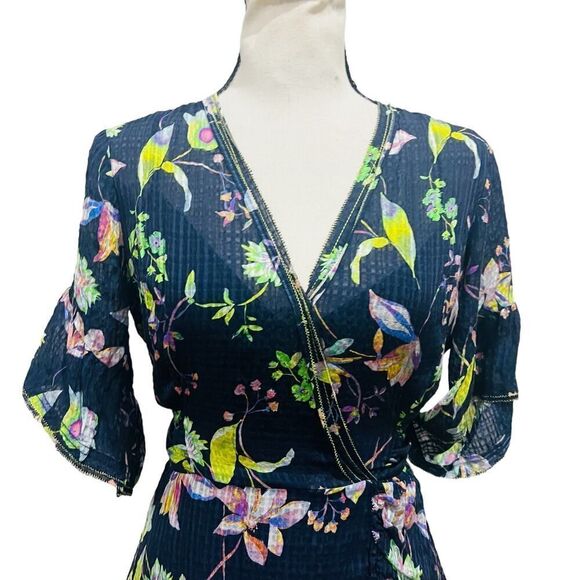 TANYA TAYLOR 2018 Garden Print Brandy Mini Dress size 4 - Picture 7 of 16